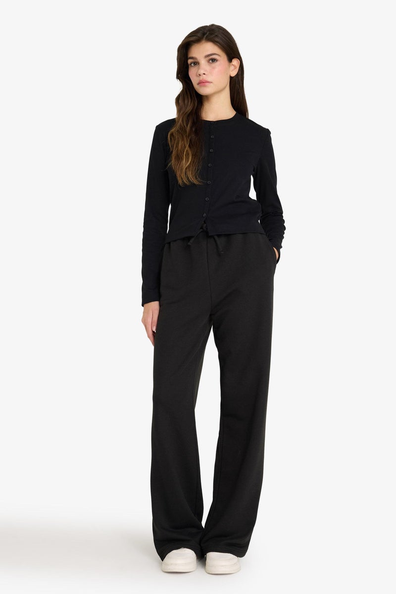 ديفاكتو بنطلون سويت بانتس بيزك سادة قصة مستقيمة - Image 1